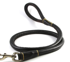 Genuine Round Leather Leash