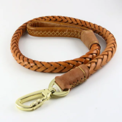 Genuine Knitted Leather Leash