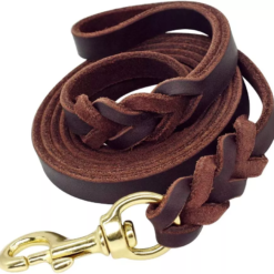 Alternative view of Braided Genuine Flat Leather Leash