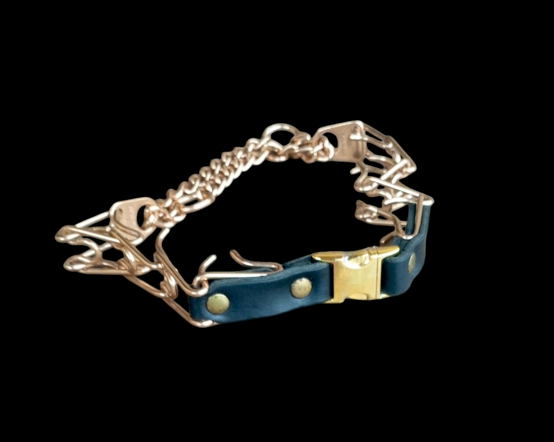Adjustable Dog Training Prong Collar Pinch Choke Chain